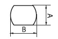 Wymiary standardowe wycinaków owalnych - schemat wymiarów
